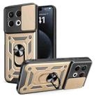 For Tecno Spark 30 Pro 4G Sliding Camera Cover Design TPU+PC Phone Case(Gold) - 1