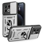 For Tecno Spark 30 Pro 4G Sliding Camera Cover Design TPU+PC Phone Case(Silver) - 1