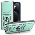 For Tecno Spark 30 4G Sliding Camera Cover Design TPU+PC Phone Case(Green) - 1