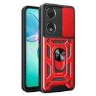 For Honor 90 5G Sliding Camera Cover Design TPU+PC Phone Case(Red) - 1