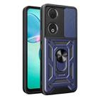 For Honor 90 5G Sliding Camera Cover Design TPU+PC Phone Case(Blue) - 1