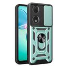 For Honor 90 5G Sliding Camera Cover Design TPU+PC Phone Case(Green) - 1