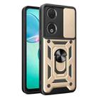 For Honor 90 5G Sliding Camera Cover Design TPU+PC Phone Case(Gold) - 1