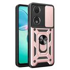 For Honor 90 5G Sliding Camera Cover Design TPU+PC Phone Case(Rose Gold) - 1