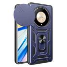 For Honor X9b Sliding Camera Cover Design TPU+PC Phone Case(Blue) - 1