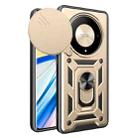 For Honor X9b Sliding Camera Cover Design TPU+PC Phone Case(Gold) - 1