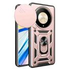 For Honor X9b Sliding Camera Cover Design TPU+PC Phone Case(Rose Gold) - 1