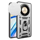 For Honor X9b Sliding Camera Cover Design TPU+PC Phone Case(Silver) - 1