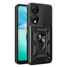 For Honor X7b Sliding Camera Cover Design TPU+PC Phone Case(Black) - 1