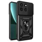 For Honor X8b Sliding Camera Cover Design TPU+PC Phone Case(Black) - 1