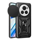 For Honor Magic6 Pro Sliding Camera Cover Design TPU+PC Phone Case(Black) - 1