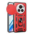 For Honor Magic6 Pro Sliding Camera Cover Design TPU+PC Phone Case(Red) - 1