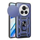 For Honor Magic6 Pro Sliding Camera Cover Design TPU+PC Phone Case(Blue) - 1