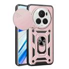 For Honor Magic6 Pro Sliding Camera Cover Design TPU+PC Phone Case(Rose Gold) - 1