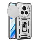 For Honor Magic6 Pro Sliding Camera Cover Design TPU+PC Phone Case(Silver) - 1