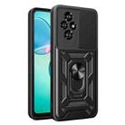 For Honor 200 Sliding Camera Cover Design TPU+PC Phone Case(Black) - 1