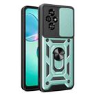 For Honor 200 Sliding Camera Cover Design TPU+PC Phone Case(Green) - 1