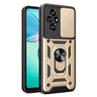 For Honor 200 Sliding Camera Cover Design TPU+PC Phone Case(Gold) - 1