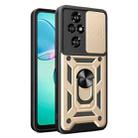 For Honor 200 Pro Sliding Camera Cover Design TPU+PC Phone Case(Gold) - 1