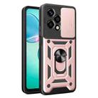 For Honor 200 Lite Global Sliding Camera Cover Design TPU+PC Phone Case(Rose Gold) - 1