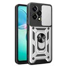 For Honor 200 Lite Global Sliding Camera Cover Design TPU+PC Phone Case(Silver) - 1