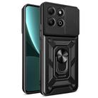 For Honor X6b 4G Sliding Camera Cover Design TPU+PC Phone Case(Black) - 1