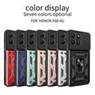 For Honor X6b 4G Sliding Camera Cover Design TPU+PC Phone Case(Black) - 2