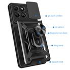 For Honor X6b 4G Sliding Camera Cover Design TPU+PC Phone Case(Black) - 3