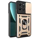 For Honor X6b 4G Sliding Camera Cover Design TPU+PC Phone Case(Gold) - 1