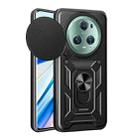 For Honor Magic5 Pro Sliding Camera Cover Design TPU+PC Phone Case(Black) - 1