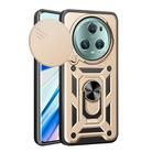 For Honor Magic5 Pro Sliding Camera Cover Design TPU+PC Phone Case(Gold) - 1