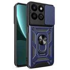 For  Honor 200 Smart Sliding Camera Cover Design TPU+PC Phone Case(Blue) - 1