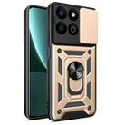 For  Honor 200 Smart Sliding Camera Cover Design TPU+PC Phone Case(Gold) - 1