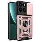 For  Honor 200 Smart Sliding Camera Cover Design TPU+PC Phone Case(Rose Gold) - 1