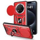 For Honor X60 Pro / X9c Sliding Camera Cover Design TPU+PC Phone Case(Red) - 1