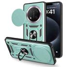 For Honor X60 Pro / X9c Sliding Camera Cover Design TPU+PC Phone Case(Green) - 1