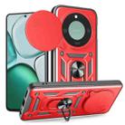 For Honor X9c Smart Sliding Camera Cover Design TPU+PC Phone Case(Red) - 1