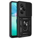 For Honor 400 Pro Global 160.8mm Sliding Camera Cover Design TPU+PC Phone Case(Black) - 1