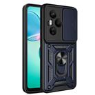 For Honor 400 Pro Global 160.8mm Sliding Camera Cover Design TPU+PC Phone Case(Blue) - 1