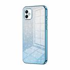 For Samsung Galaxy A05 Gradient Glitter Powder Electroplated Phone Case(Blue) - 1