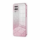 For Samsung Galaxy A12 4G / 5G Gradient Glitter Powder Electroplated Phone Case(Pink) - 1