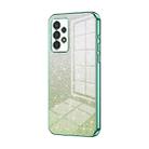 For Samsung Galaxy A13 4G Gradient Glitter Powder Electroplated Phone Case(Green) - 1