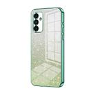 For Samsung Galaxy A13 5G / A04s Gradient Glitter Powder Electroplated Phone Case(Green) - 1