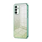For Samsung Galaxy A14 5G Gradient Glitter Powder Electroplated Phone Case(Green) - 1