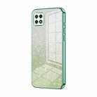 For Samsung Galaxy A22 5G / A22s Gradient Glitter Powder Electroplated Phone Case(Green) - 1