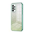 For Samsung Galaxy A23 Gradient Glitter Powder Electroplated Phone Case(Green) - 1