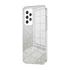 For Samsung Galaxy A33 5G Gradient Glitter Powder Electroplated Phone Case(Transparent) - 1
