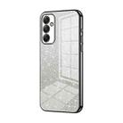 For Samsung Galaxy A34 5G Gradient Glitter Powder Electroplated Phone Case(Black) - 1