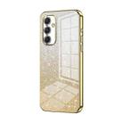 For Samsung Galaxy A54 5G Gradient Glitter Powder Electroplated Phone Case(Gold) - 1