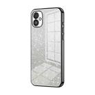For Samsung Galaxy F14 5G Gradient Glitter Powder Electroplated Phone Case(Black) - 1